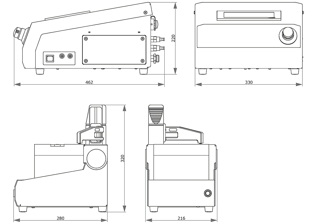 szlifierko-polerka qetch1000 wymiary